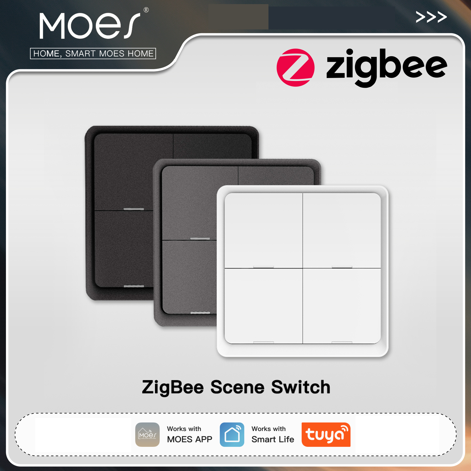 Tuya Smart Switch - MOES ZigBee Wireless 12 Scene Switch