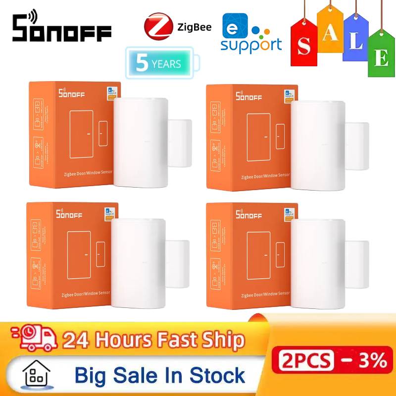 Smart Home Samsung - SONOFF SNZB-04P Zigbee Door Sensor Smart