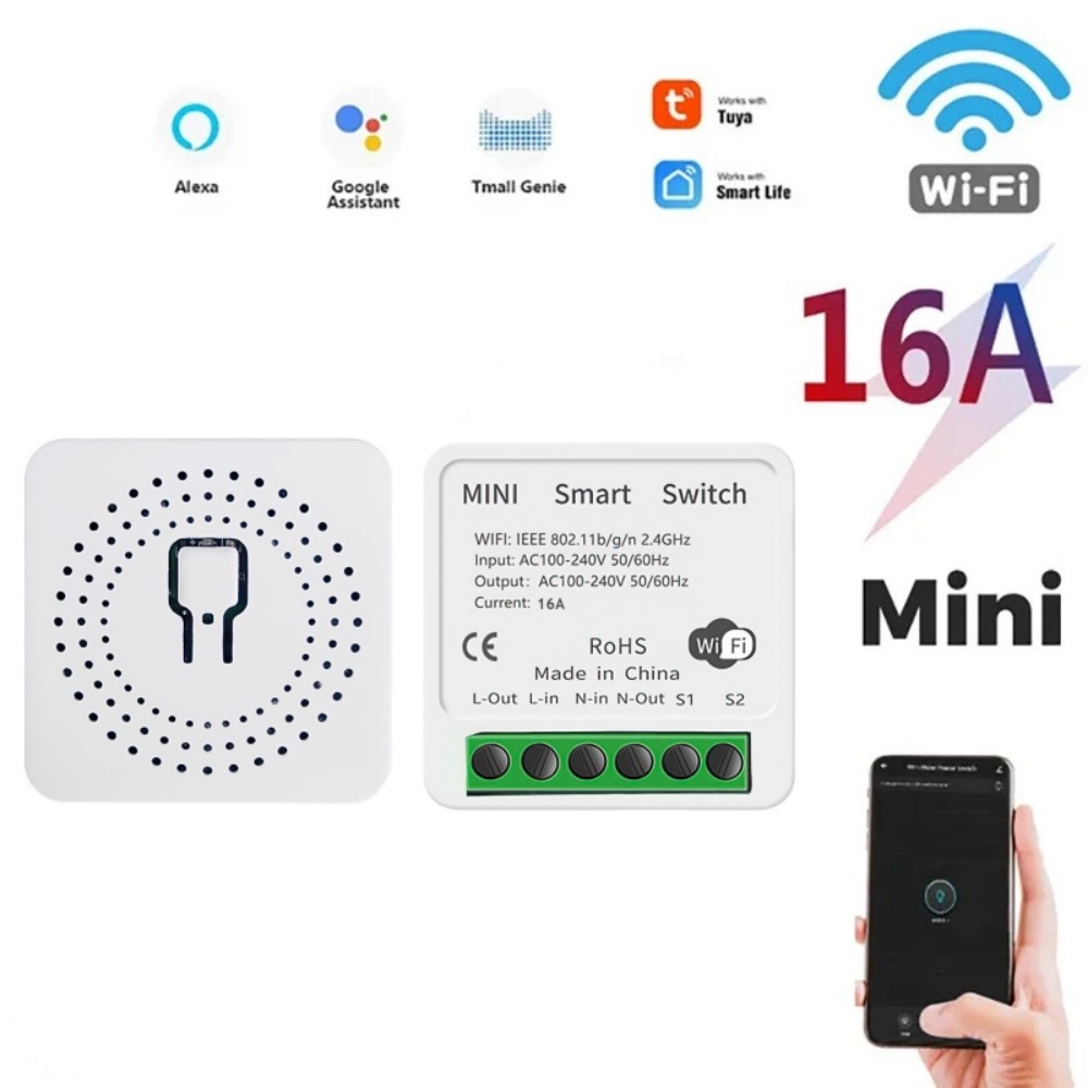 Smart Home Samsung - Tuya WiFi Smart Switch Module 16A