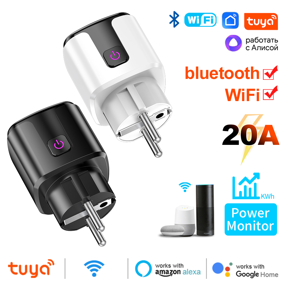 Smart Home News - Tuya Smart 20A EU Plug WiFi+Bluetooth