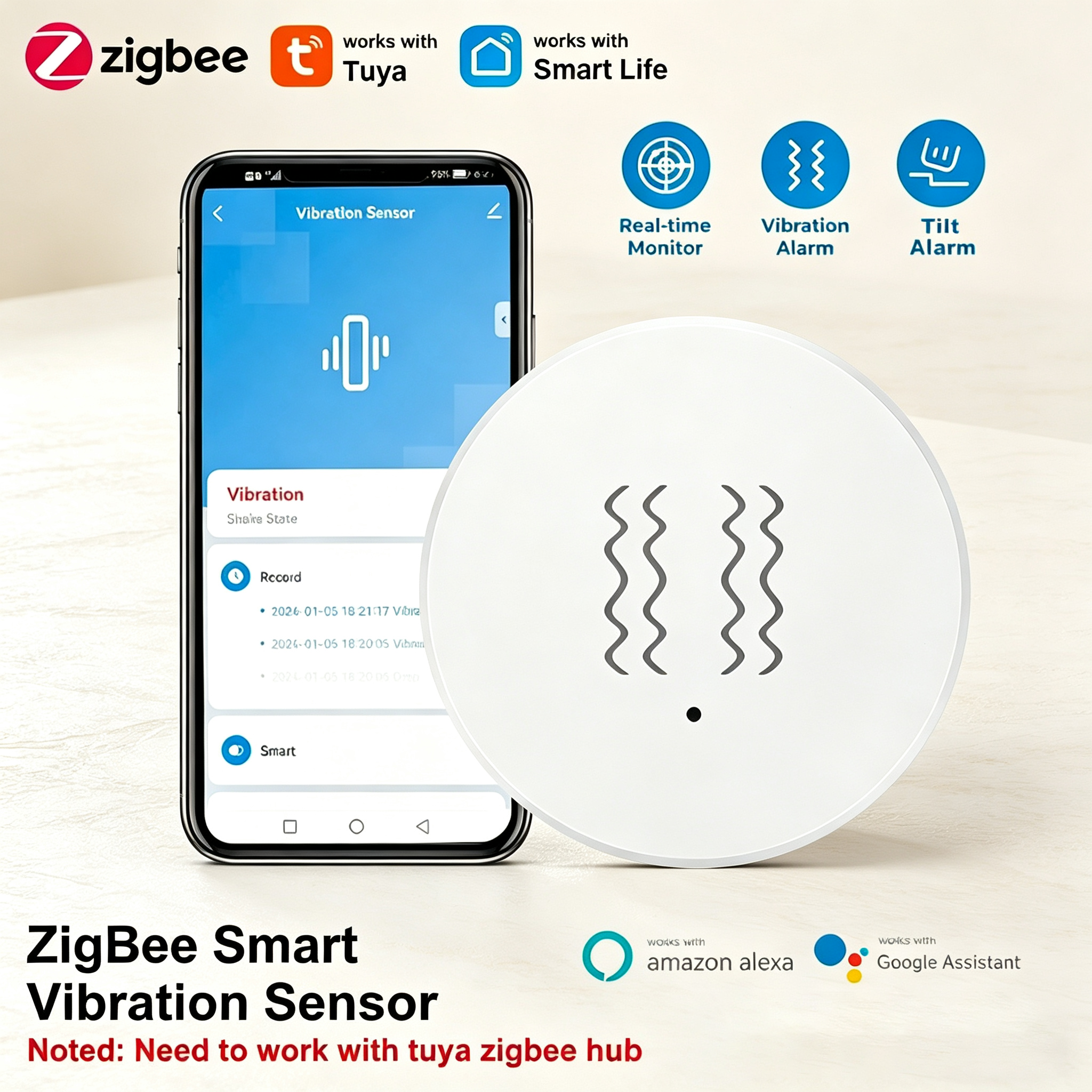 Smart Home News - Tuya ZigBee Smart Vibration & Tilt