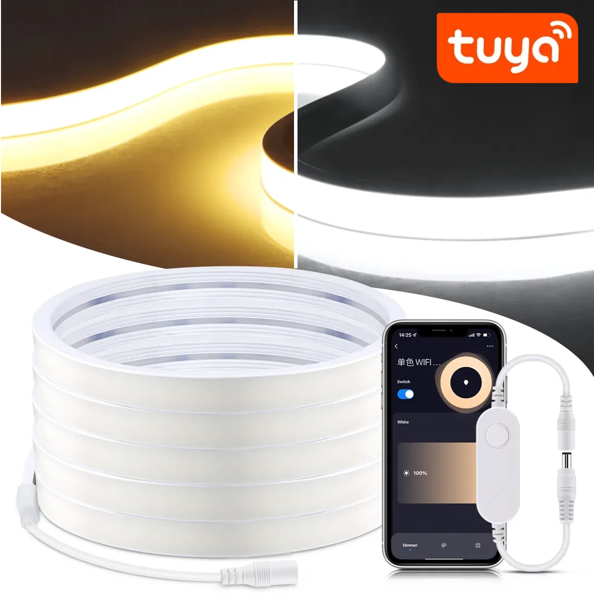 Smart Home Youtube - 10M Available TUYA Smart 24V COB