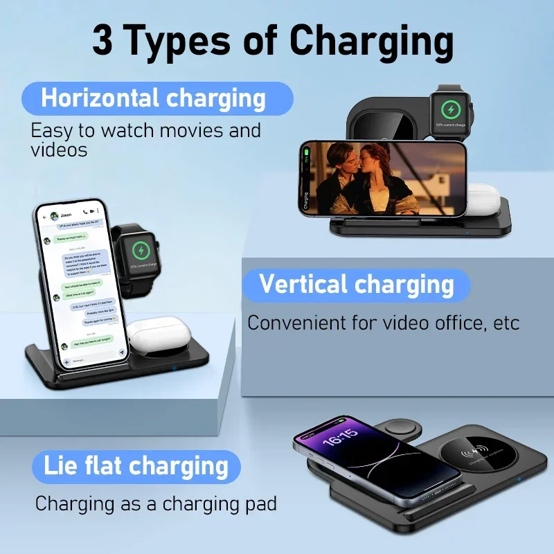 Smart Home Apple - 3 in 1 Wireless Charger Stand