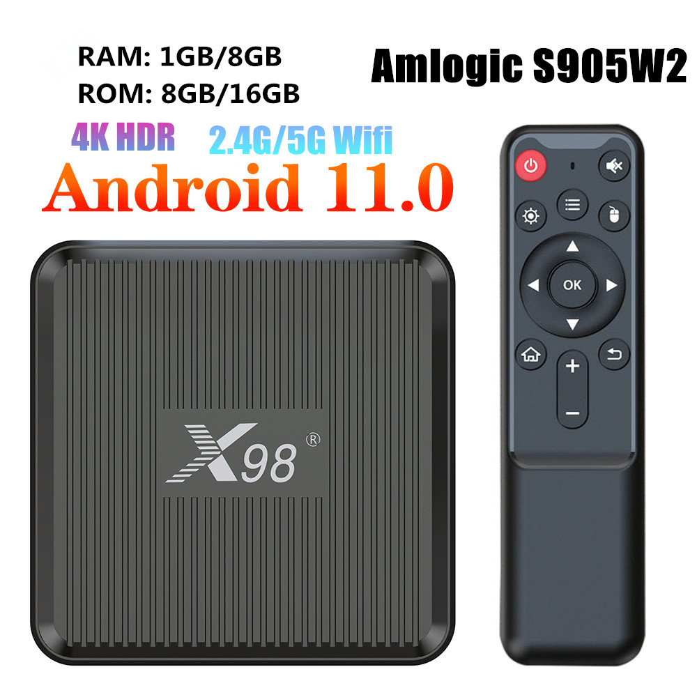 X98Q TV Box Android11 Amlogic  - Smart Home Youtube avis et prix