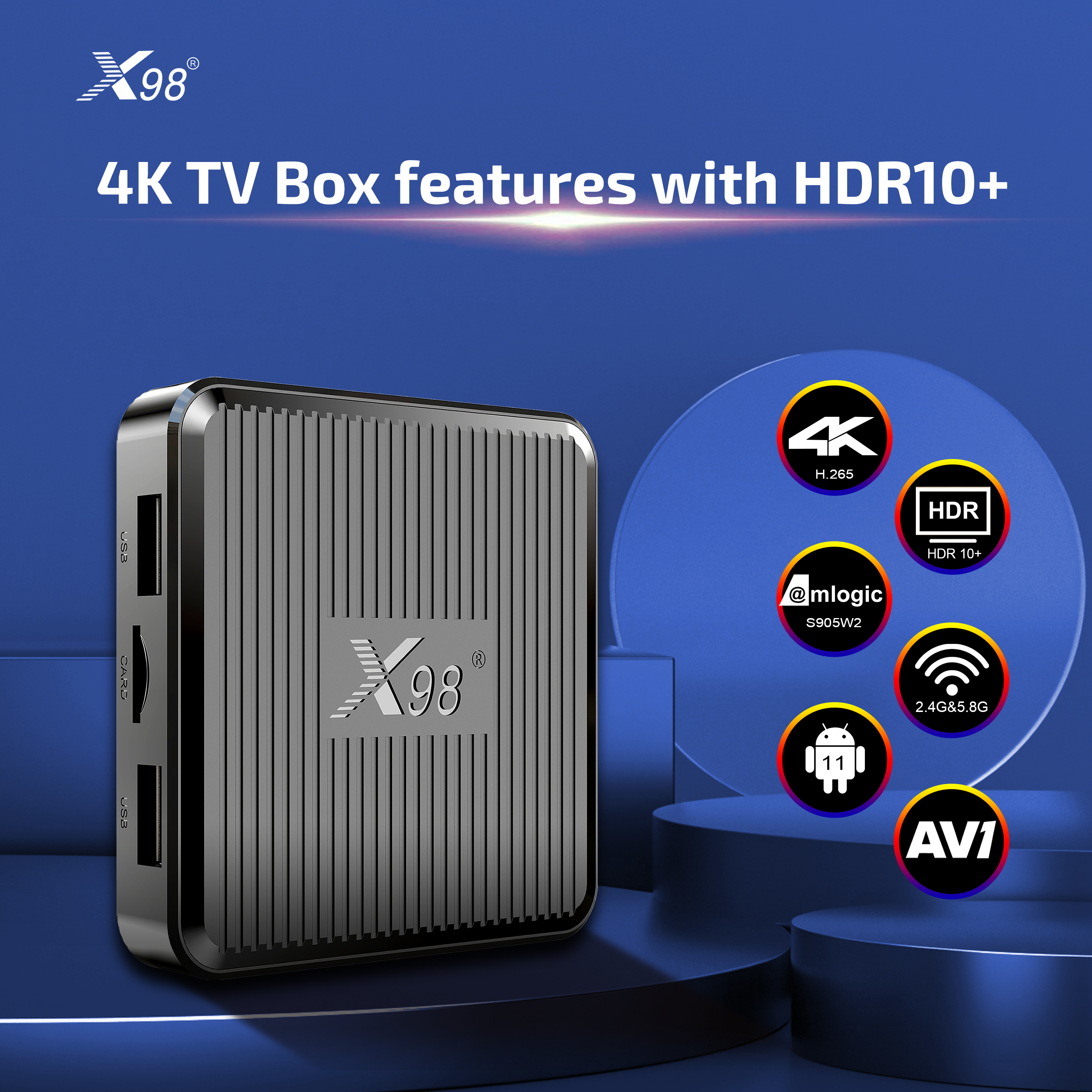 X98Q TV Box Android11 Amlogic  - Smart Home Youtube avis et prix