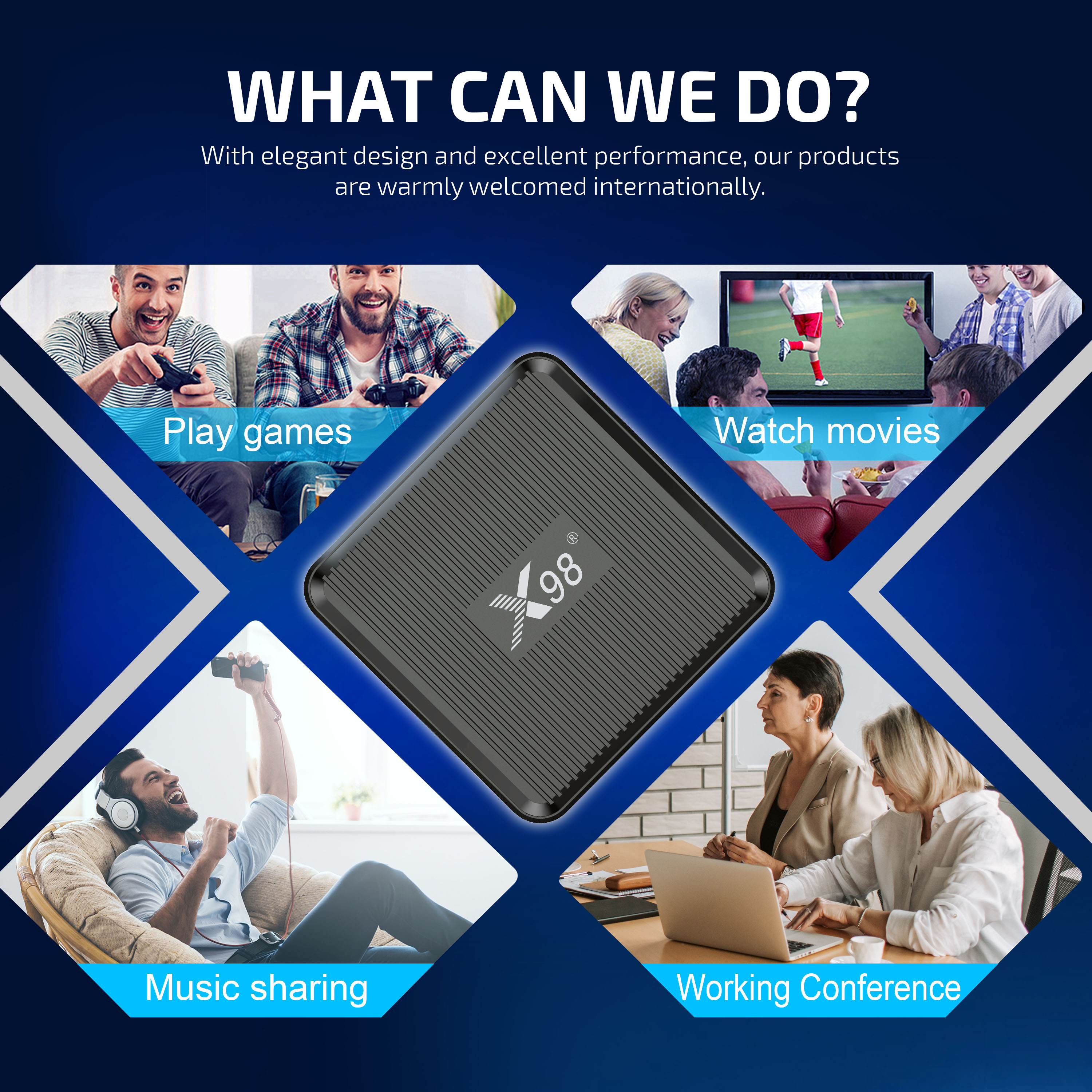 X98Q TV Box Android11 Amlogic  - Smart Home Youtube avis et prix