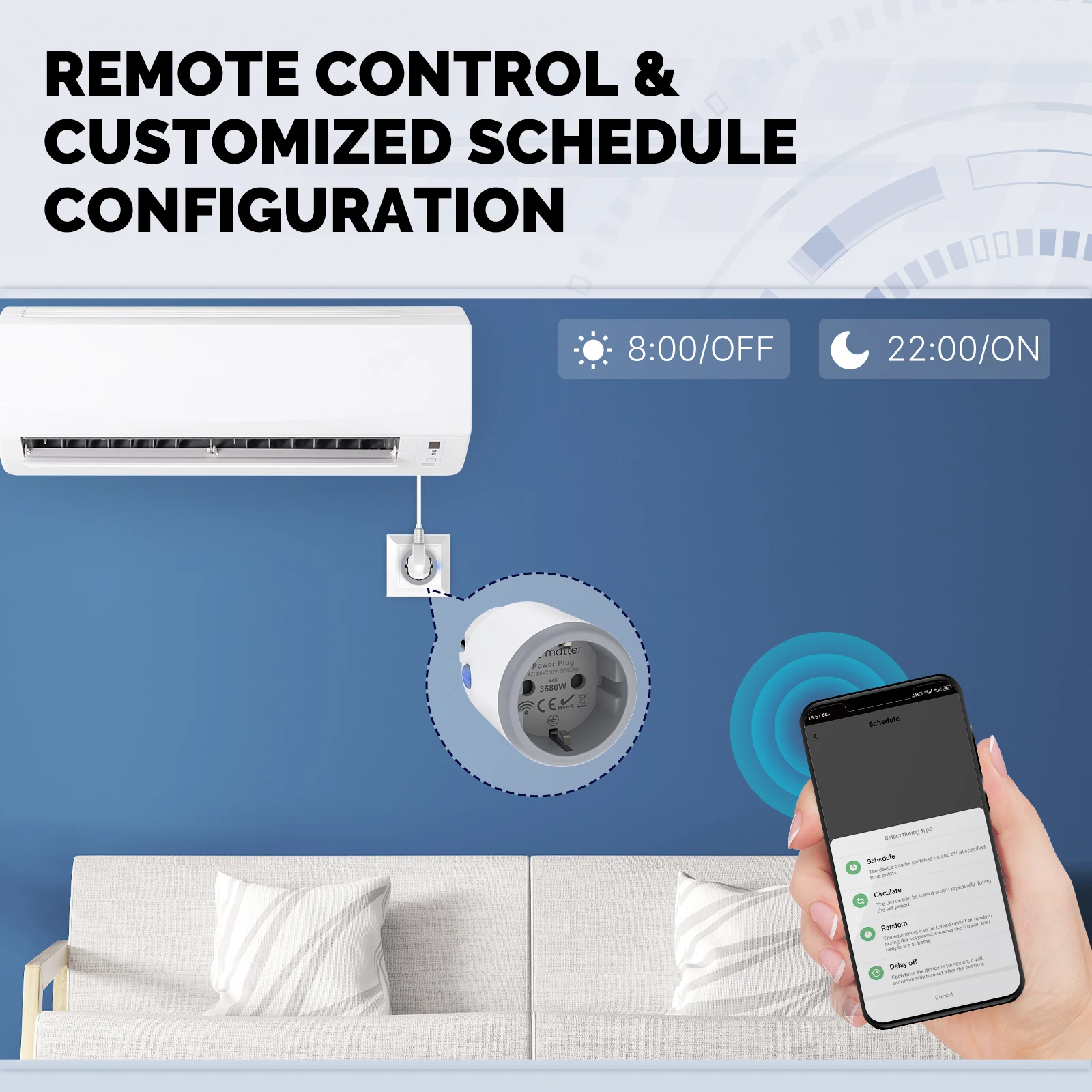 MOES Smart EU/US/UK Plug Matte - Smart Home Apple avis et prix