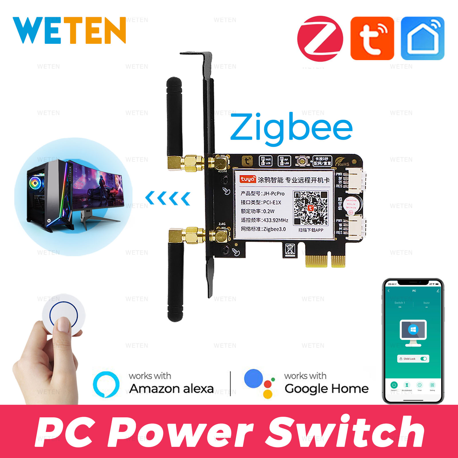 Tuya Zigbee Computer Power Res - Smart Home For Pc avis et prix