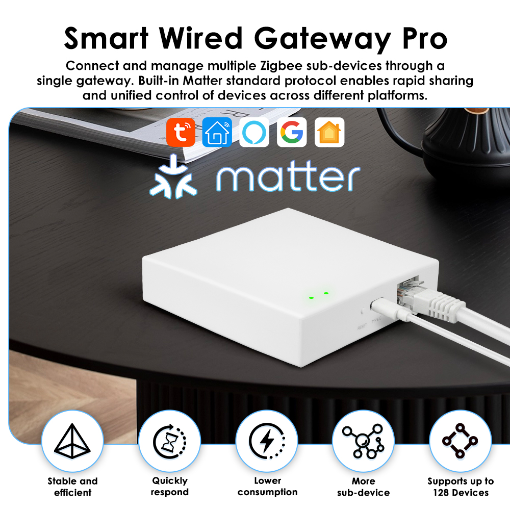 Tuya Zigbee Matter Wired Gatew - Smart Home Offline System avis et prix