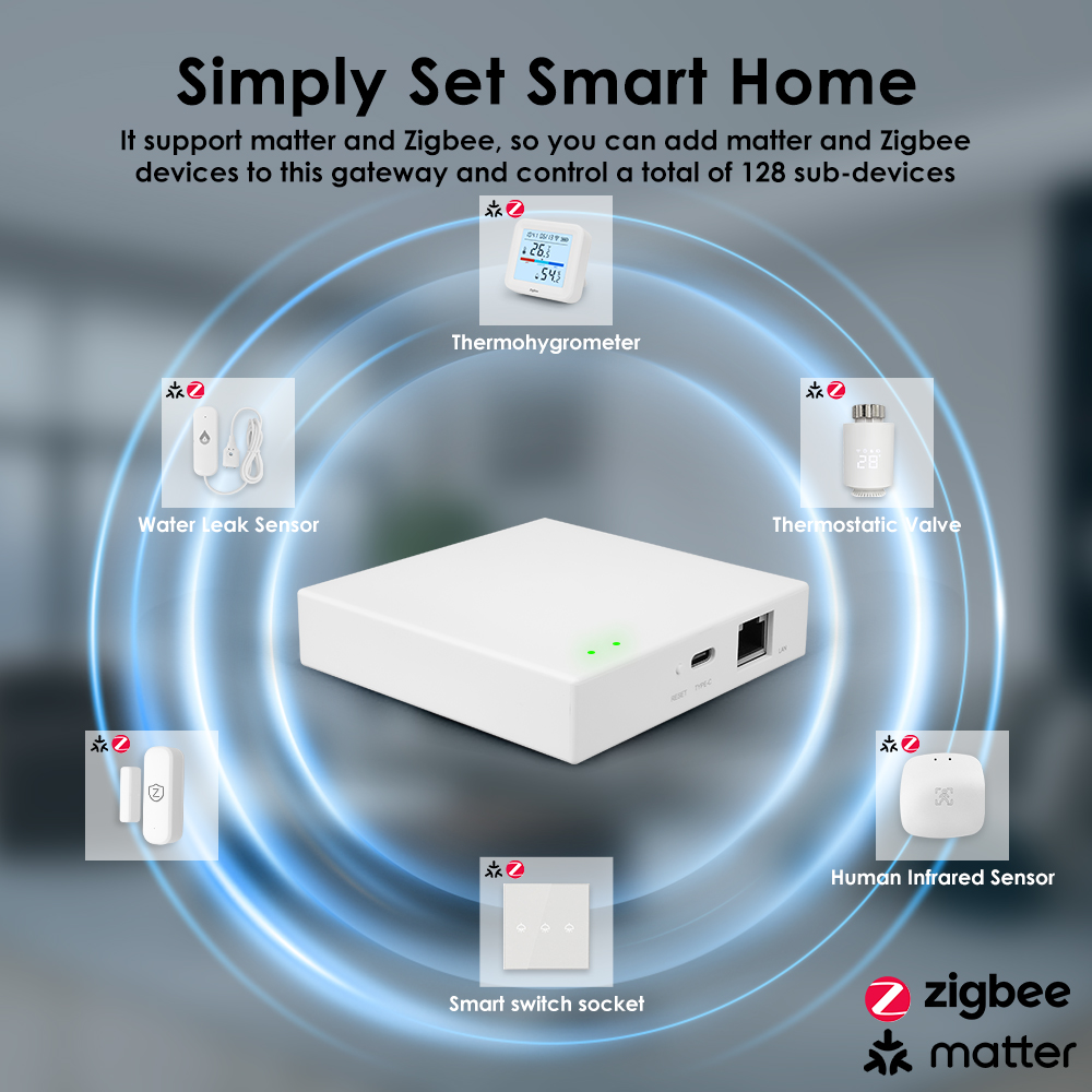 Tuya Zigbee Matter Wired Gatew - Smart Home Offline System avis et prix