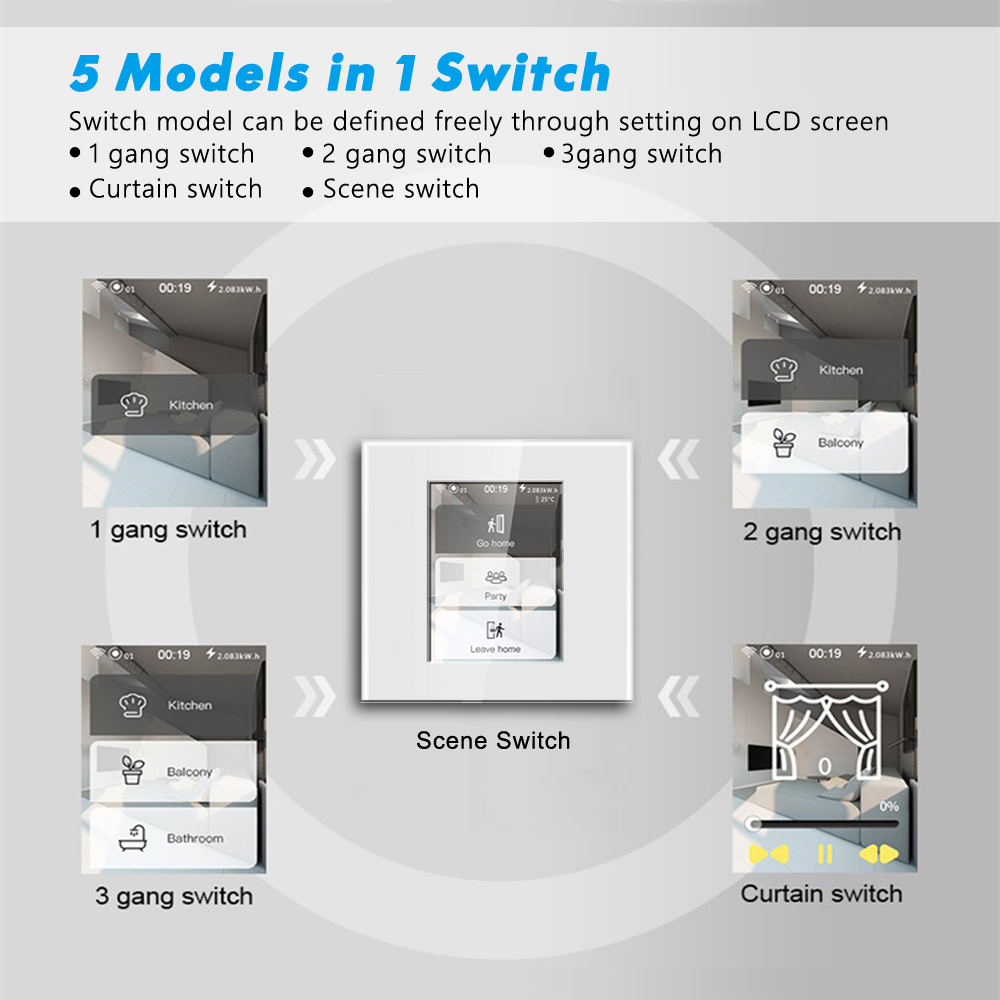 LCD WiFi Smart Curtain Switch  - Smart Home Apple avis et prix