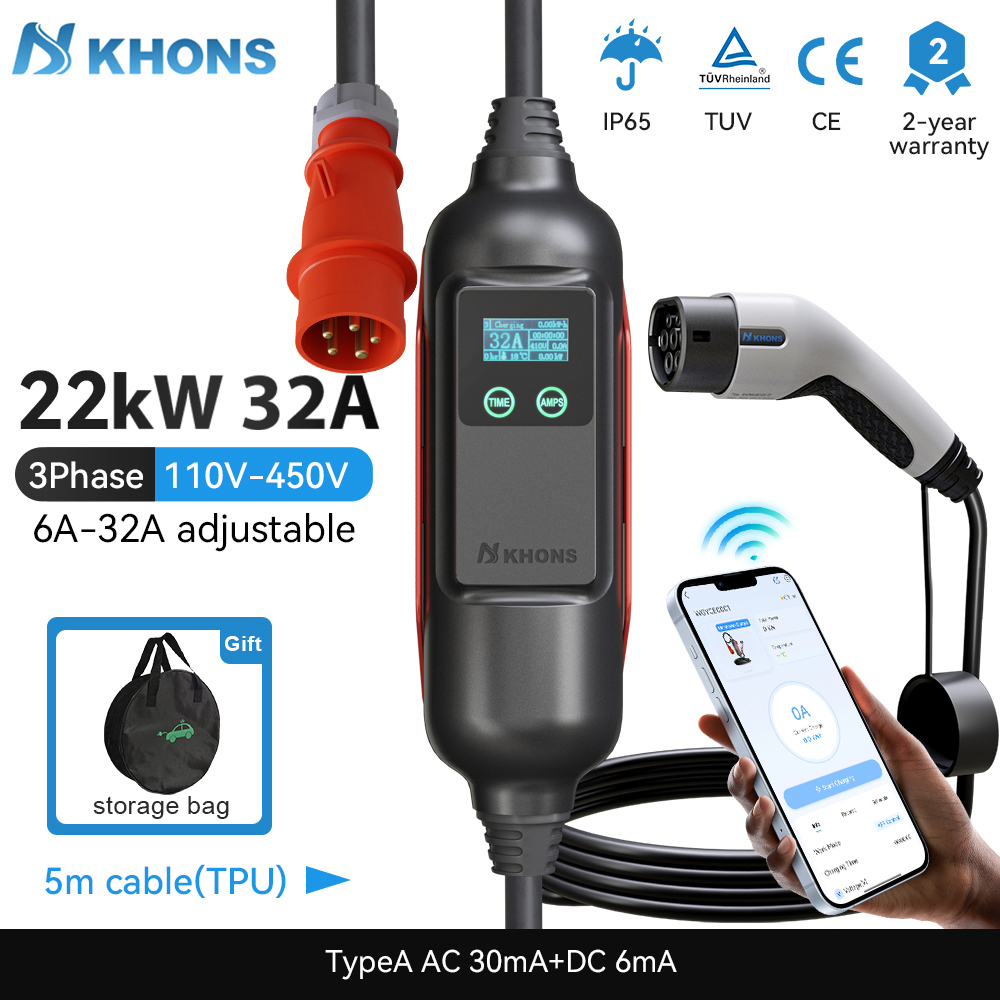 Khons Portable EV Charger Type - Smart Home For Pc avis et prix