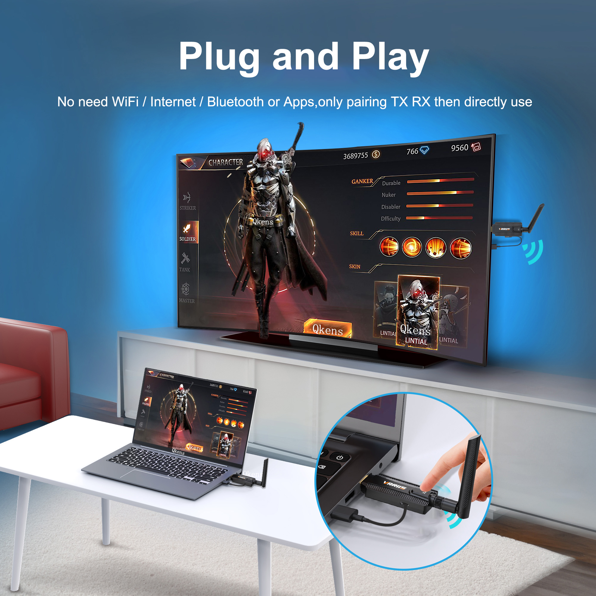 5G 200M Wireless HDMI Transmit - Smart Home For Pc avis et prix