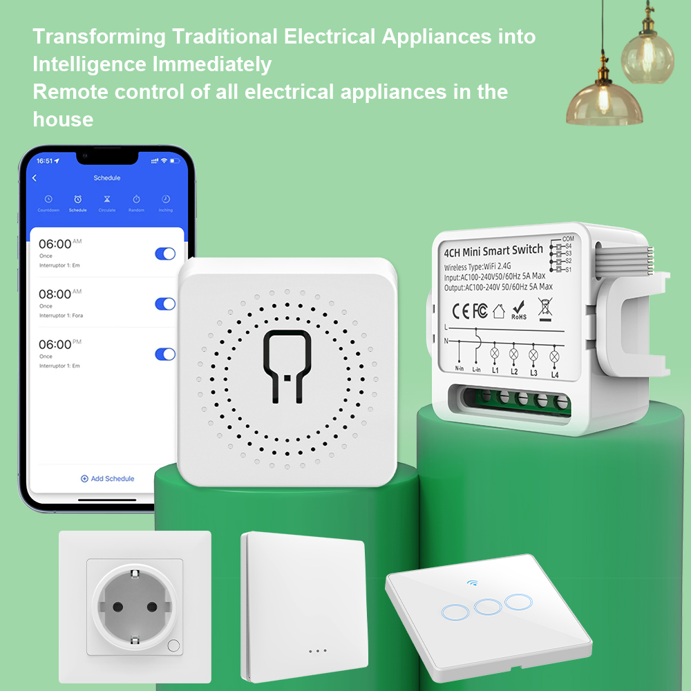 Tuya WiFi Smart Switch 1/2/3/4 - Tuya Smart Switch avis et prix