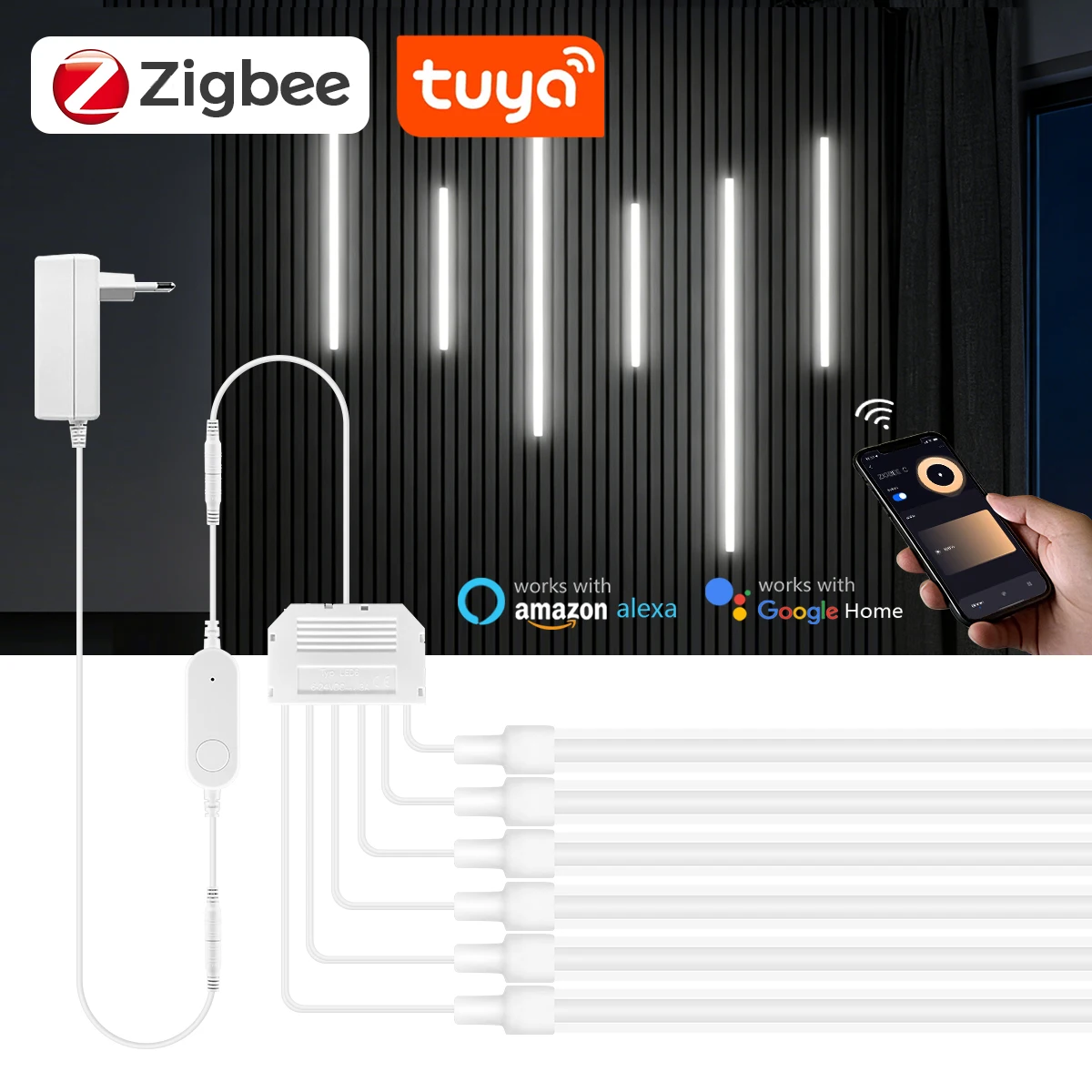 Zigbee Smart Neon COB LED Stri - Smart Home Youtube avis et prix