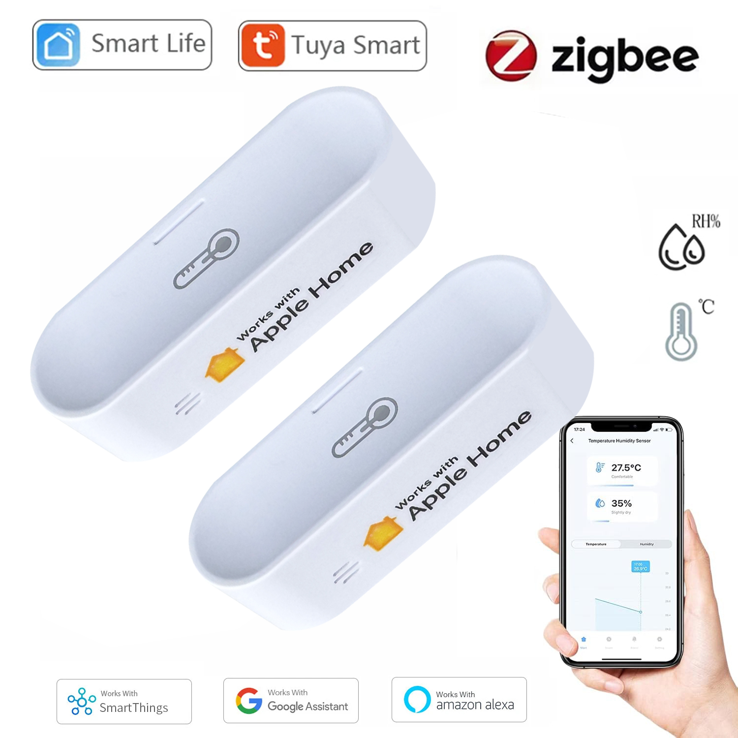 Tuya Smart Zigbee Temperature  - Smart Home Samsung avis et prix