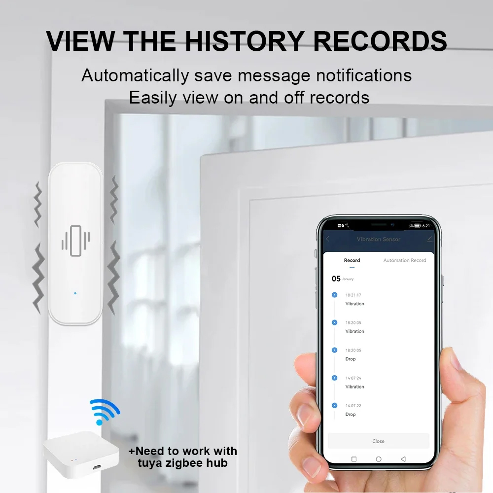 Smart ZigBee Vibration Sensor  - Smart Home News avis et prix