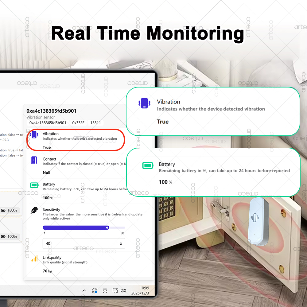 ZigBee Smart Vibration Sensor  - Smart Home News avis et prix