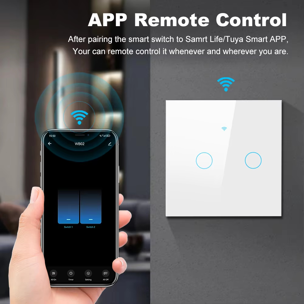 WiFi RF 433mhz Touch Wall Ligh - Tuya Smart Switch avis et prix
