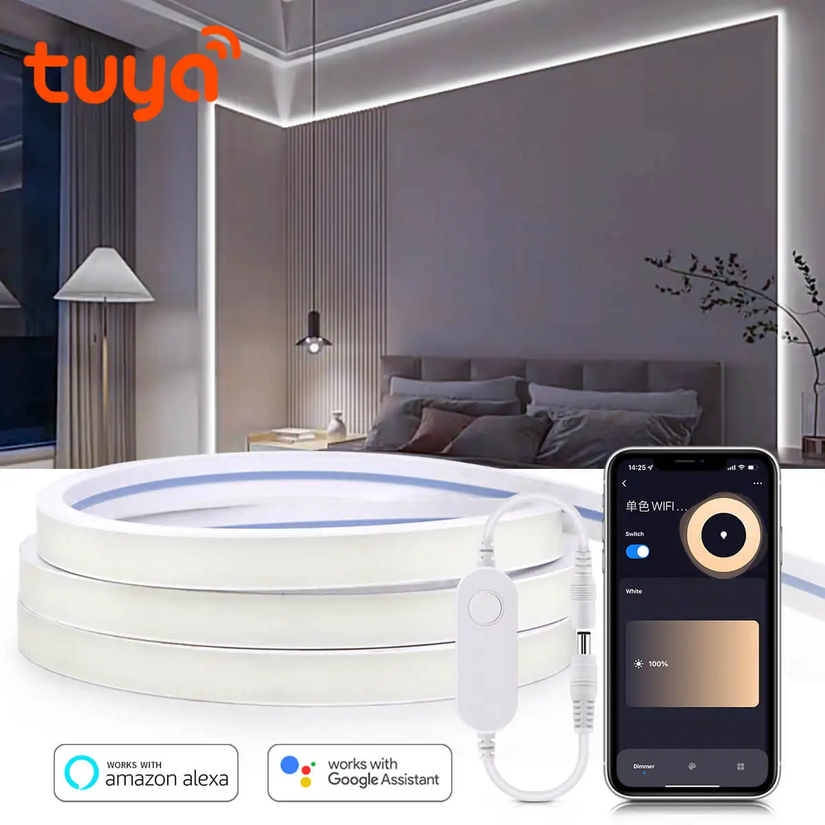 Tuya WiFi Smart COB Neon LED S - Smart Home Youtube avis et prix