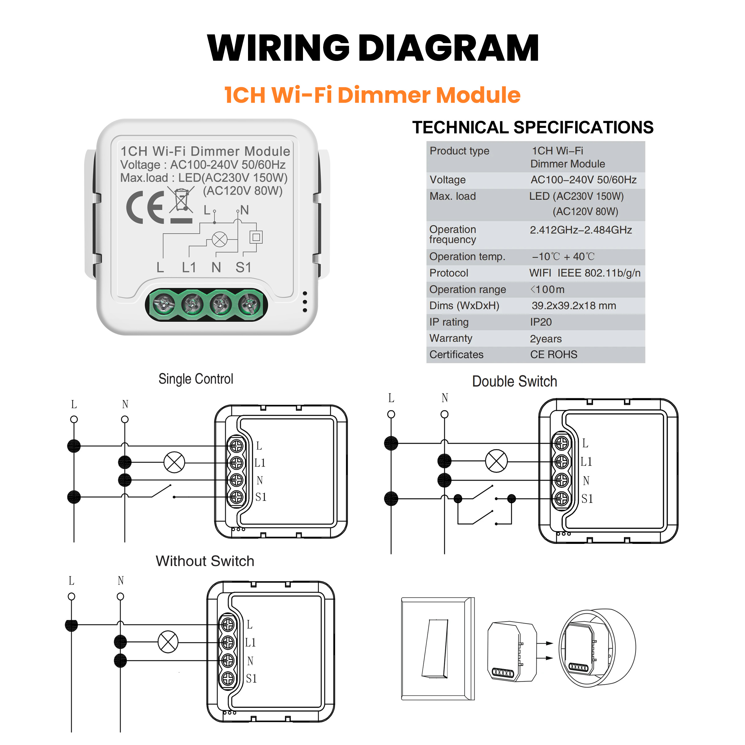 GIRIER Tuya Smart WiFi ZigBee  - Tuya Smart Switch avis et prix