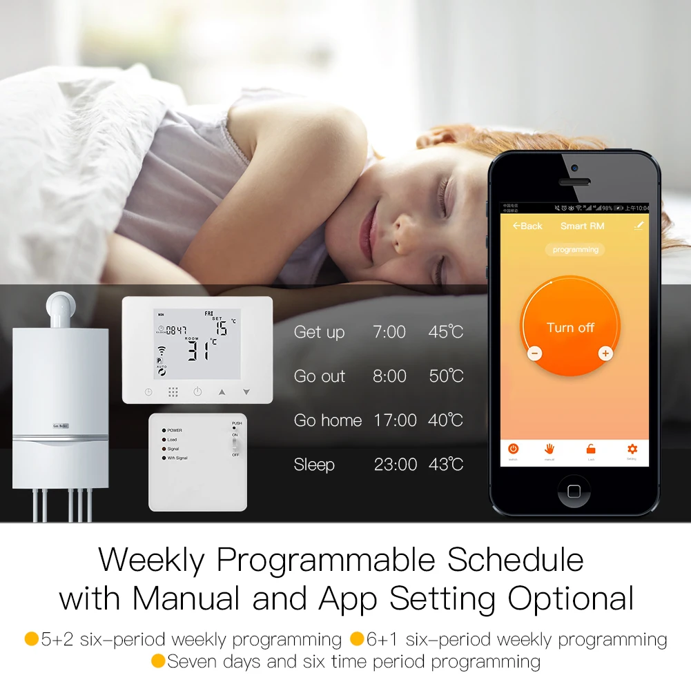 WiFi Smart Thermostat Wall-Hun - Smart Home Thermostat avis et prix