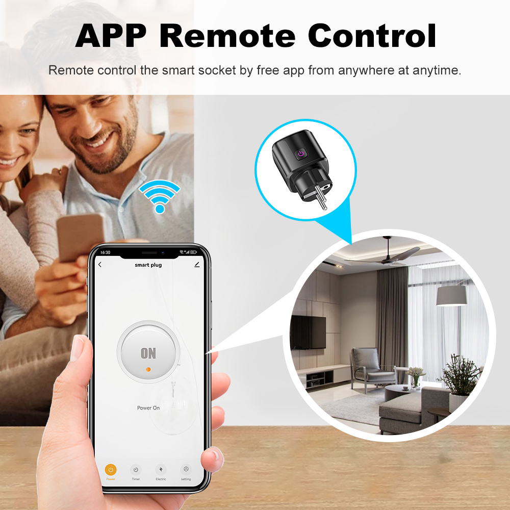 Tuya Smart 20A EU Plug WiFi+Bl - Smart Home News avis et prix