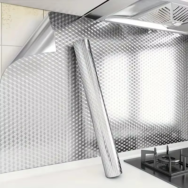 Kitchen Aluminum Foil Wallpape - Smart Home Film avis et prix