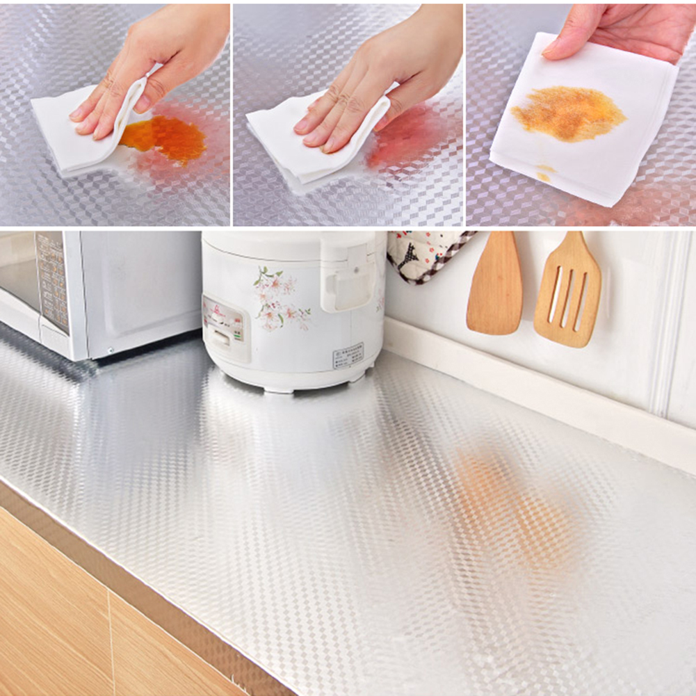 Kitchen Aluminum Foil Wallpape - Smart Home Film avis et prix