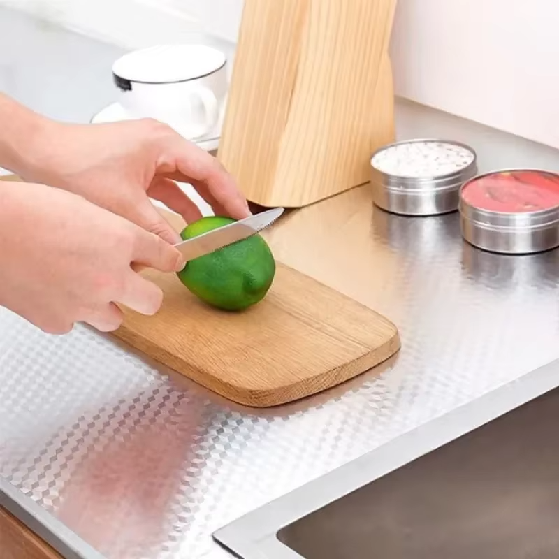 Kitchen Aluminum Foil Wallpape - Smart Home Film avis et prix