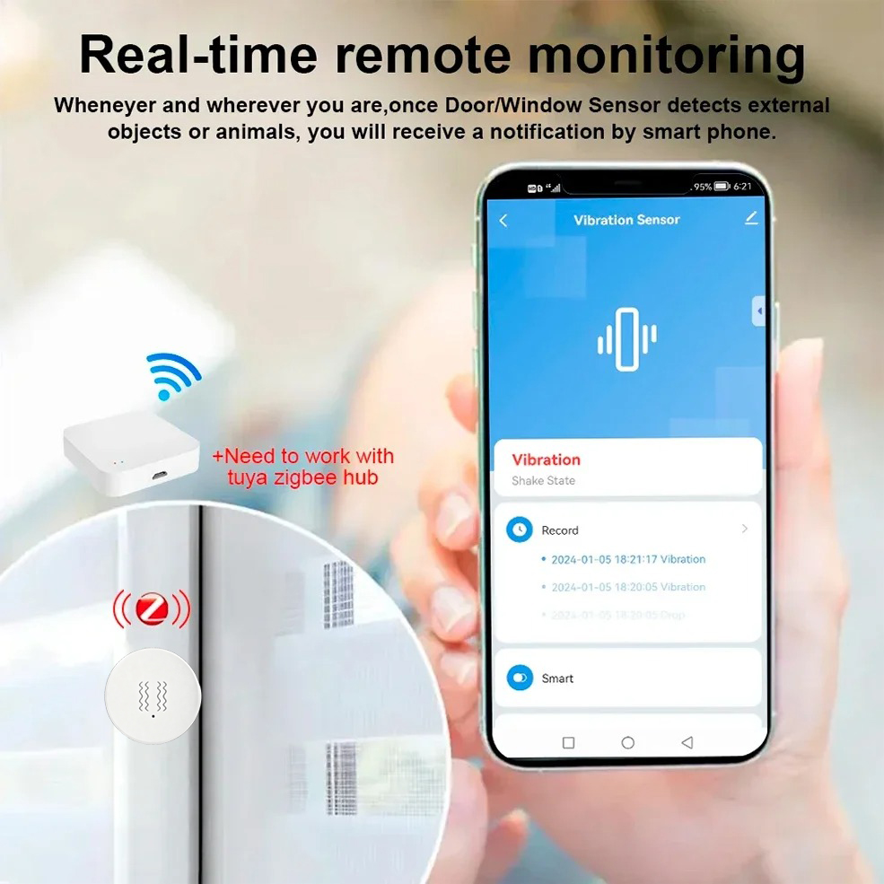 Tuya ZigBee Smart Vibration &  - Smart Home News avis et prix