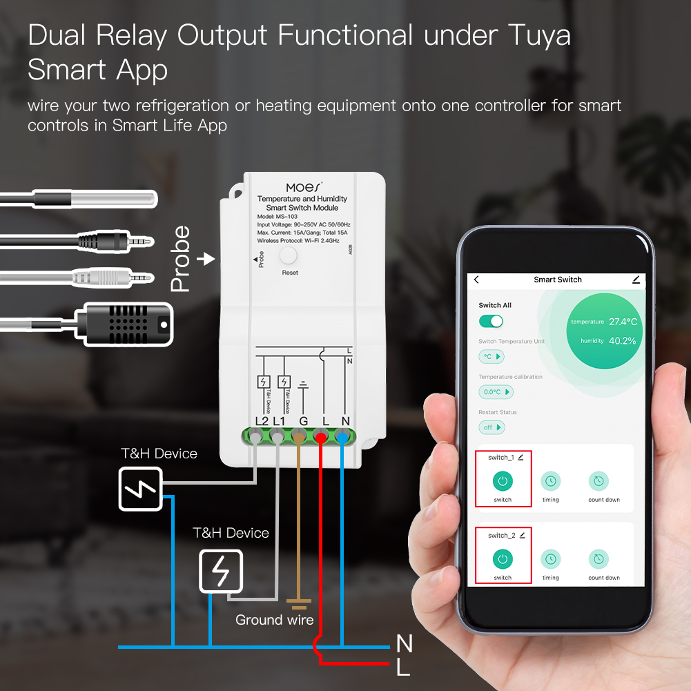 WiFi Smart Temperature Humidit - Smart Home Thermostat avis et prix