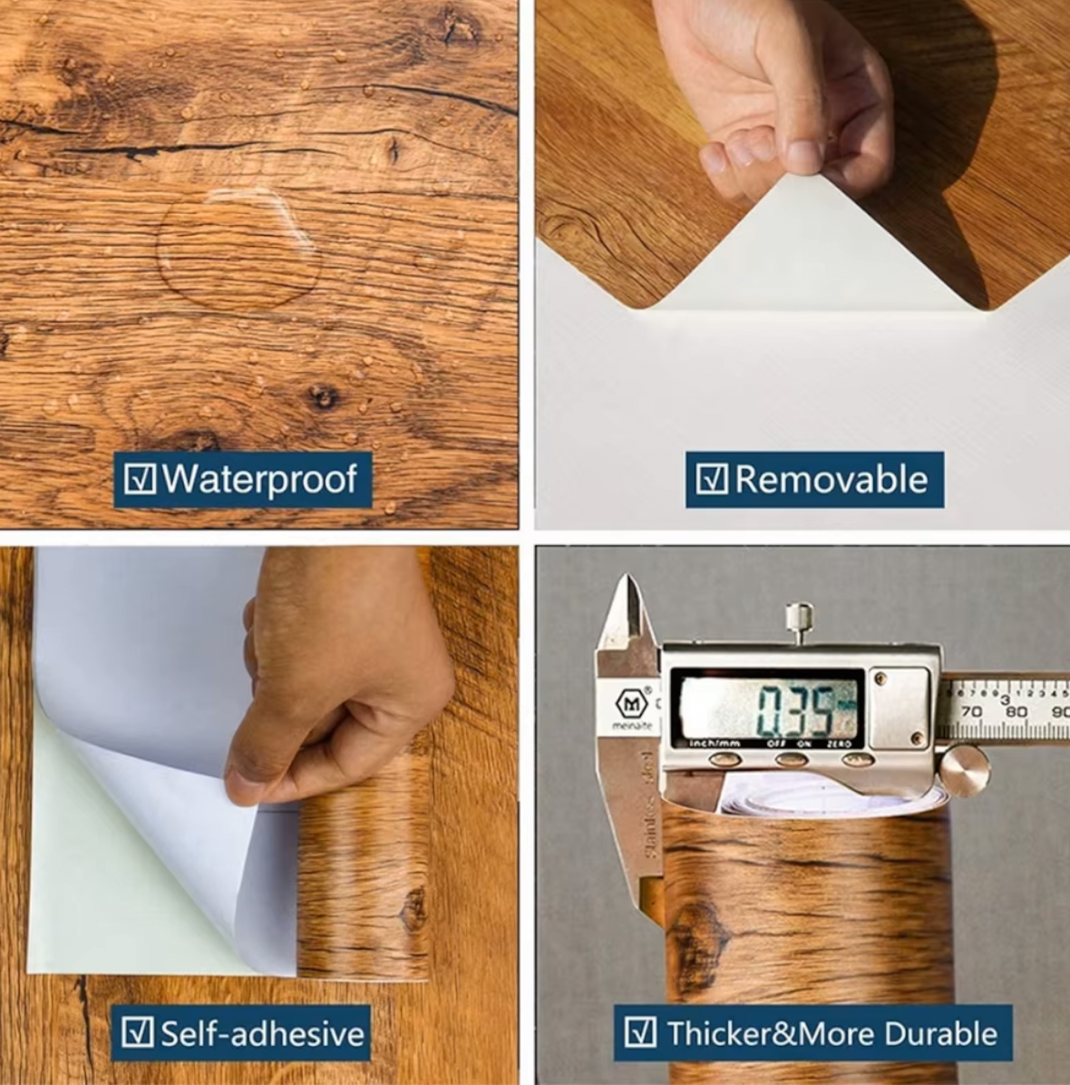 Wood Grain Contact Paper Brown - Smart Home Film avis et prix