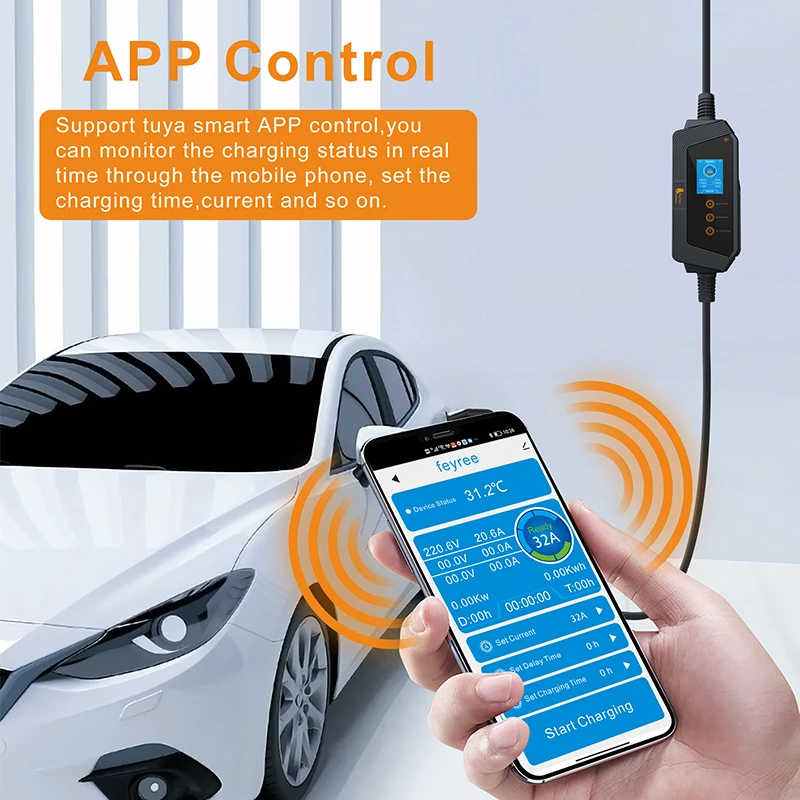 feyree Portable EV Charger wit - Smart Home For Pc avis et prix
