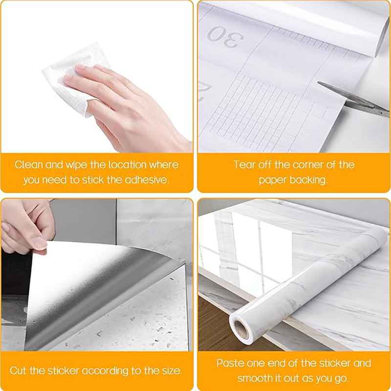 Glossy White Self-Adhesive Wal - Smart Home Film avis et prix