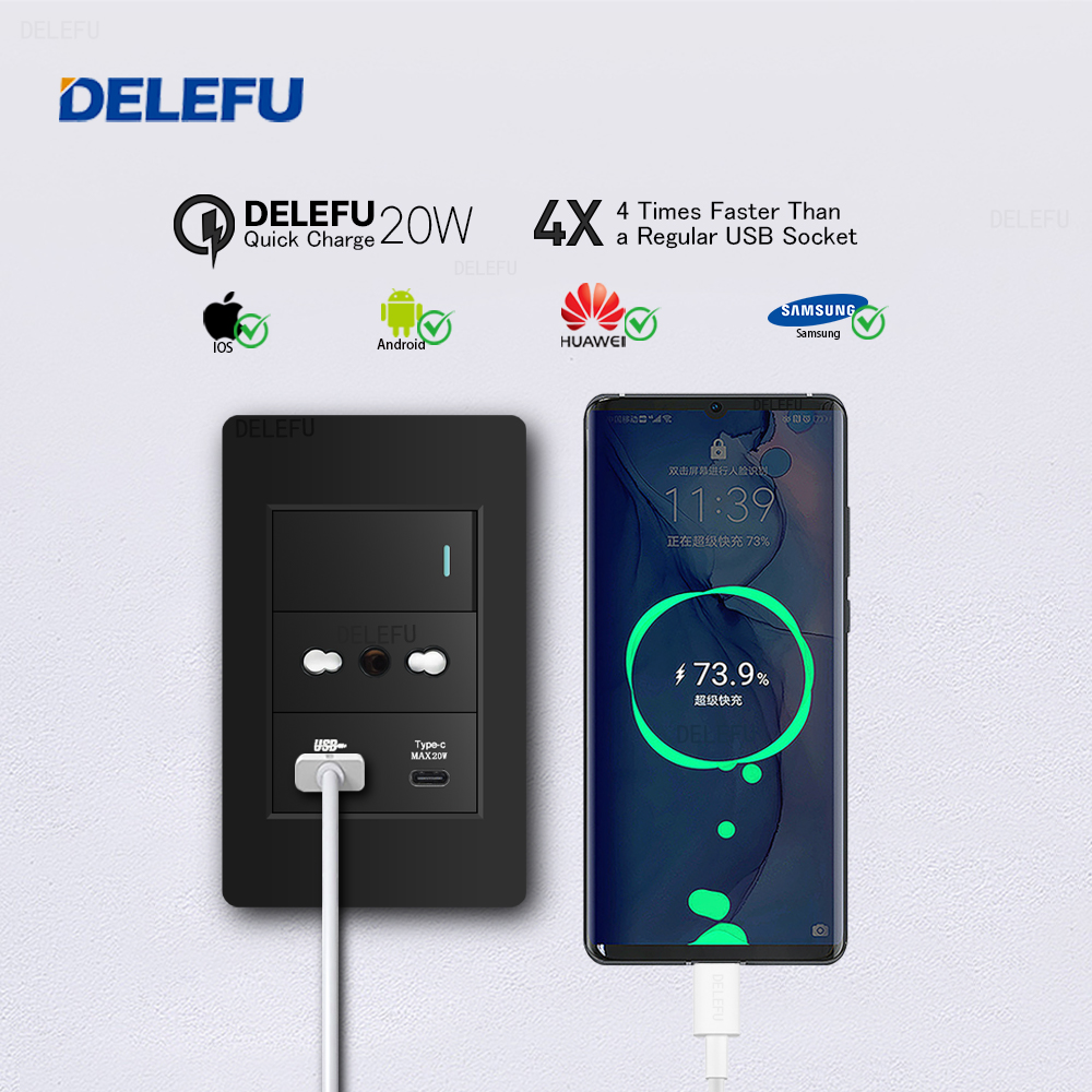 DELEFU Black Retardant PC Ital - Smart Home For Pc avis et prix