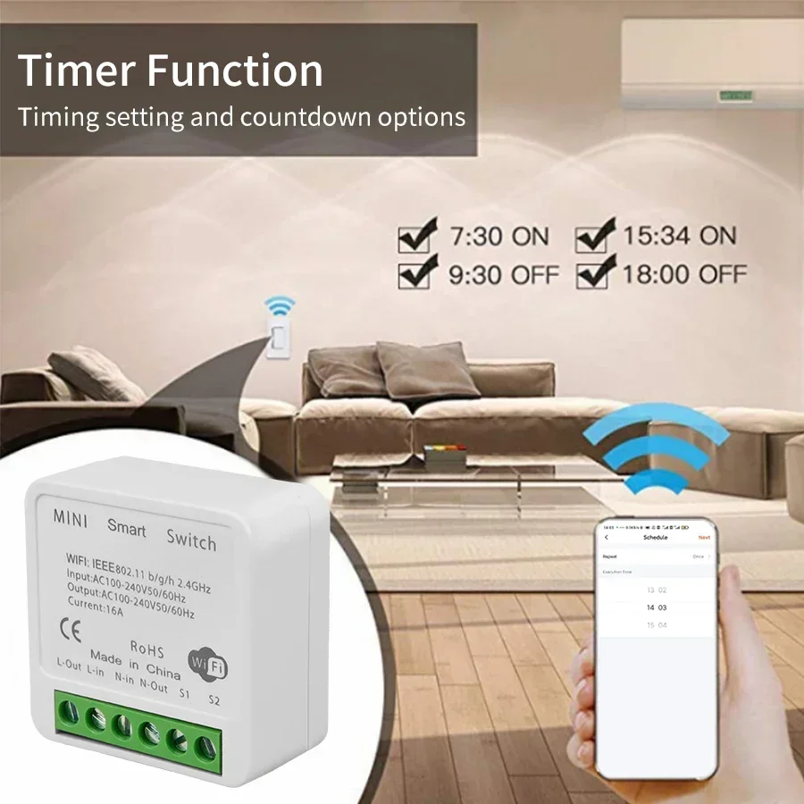 16A 20A Tuya Smart WiFi Switch - Tuya Smart Switch avis et prix