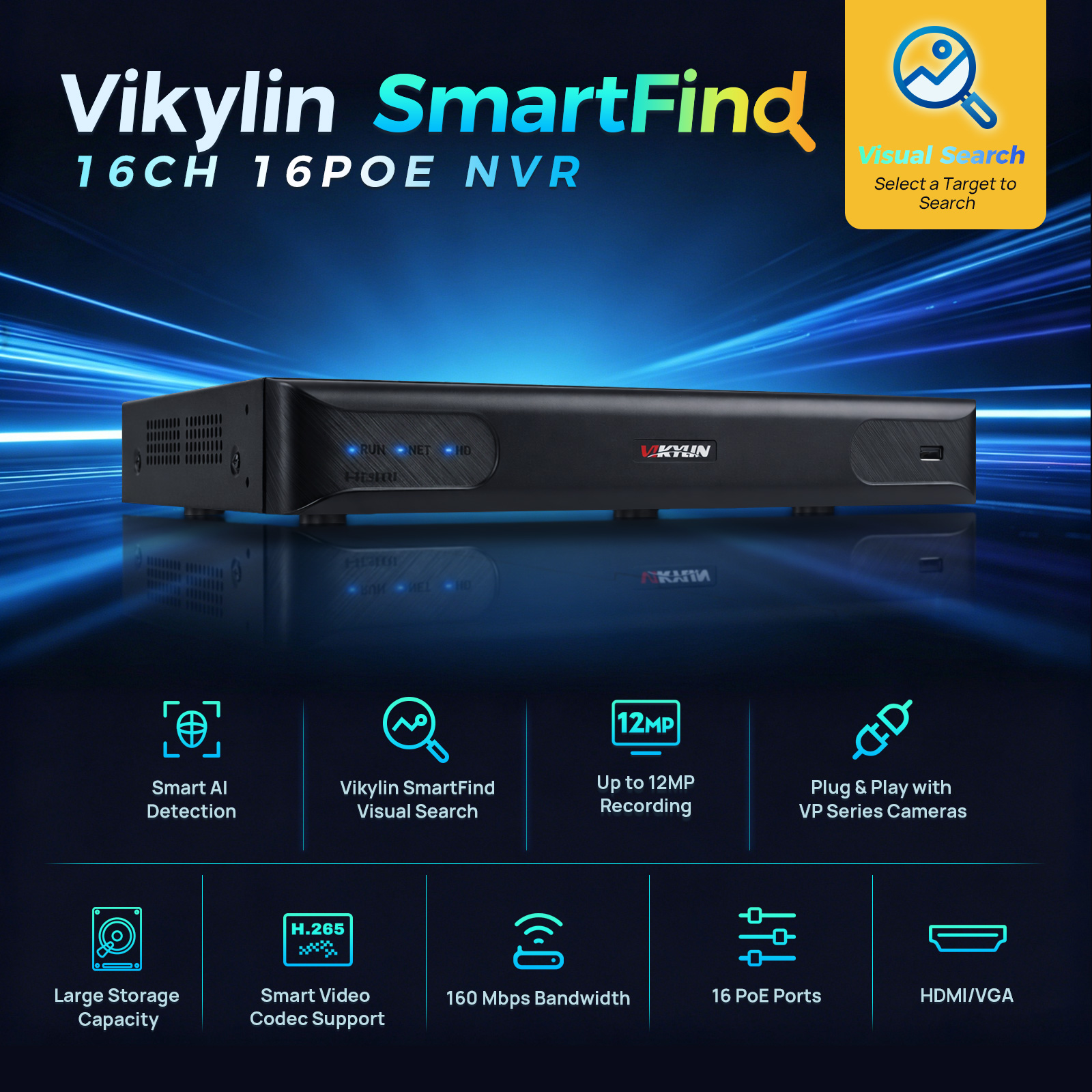 Vikylin 4K NVR UP to 12MP Home - Smart Home Offline System avis et prix