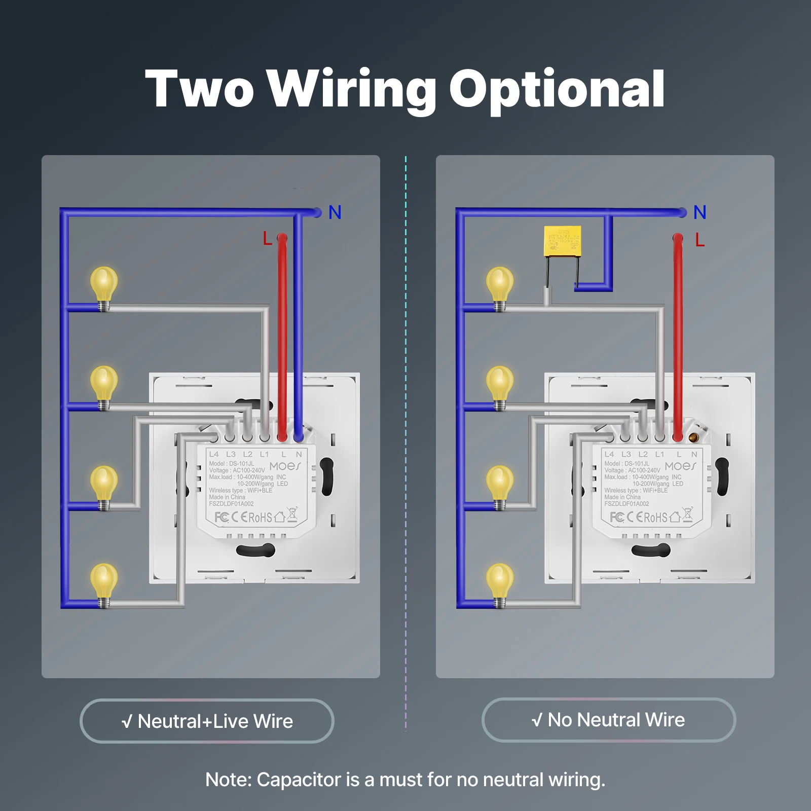 Tuya WiFi Smart Light Switch G - Tuya Smart Switch avis et prix