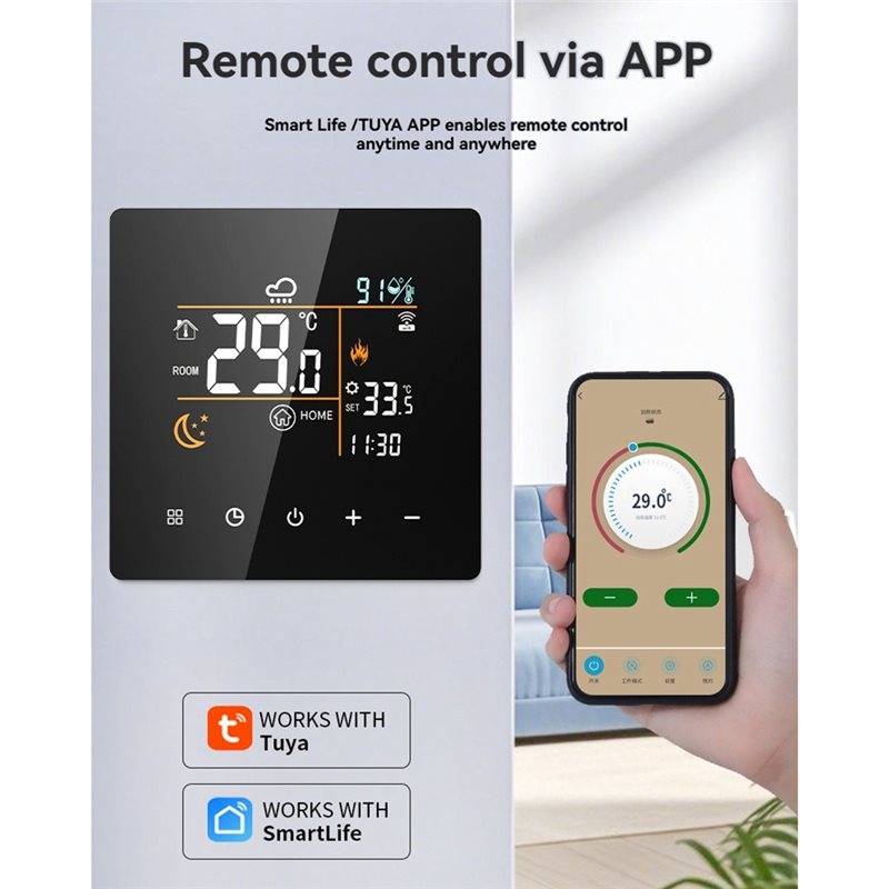 Tuya Smart Thermostat 25A Wifi - Smart Home Thermostat avis et prix