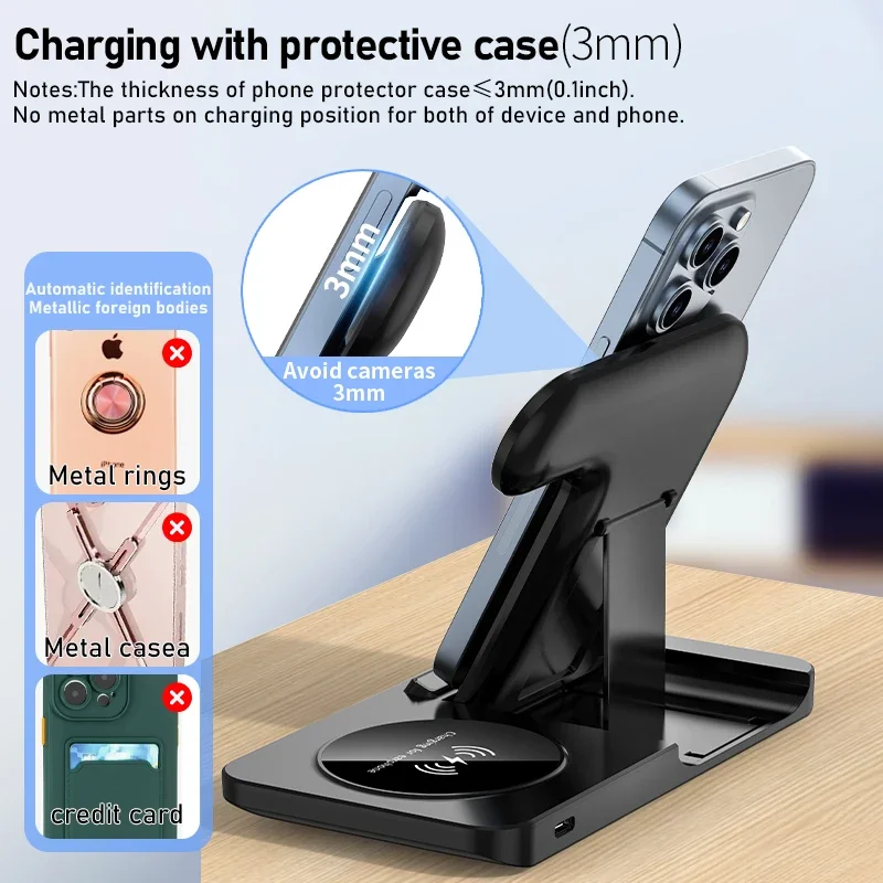 3 in 1 Wireless Charger Stand  - Smart Home Apple avis et prix
