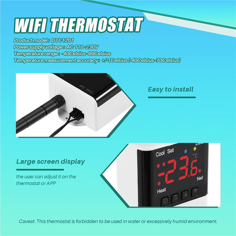 Wireless Wifi Temperature Cont - Smart Home Thermostat avis et prix
