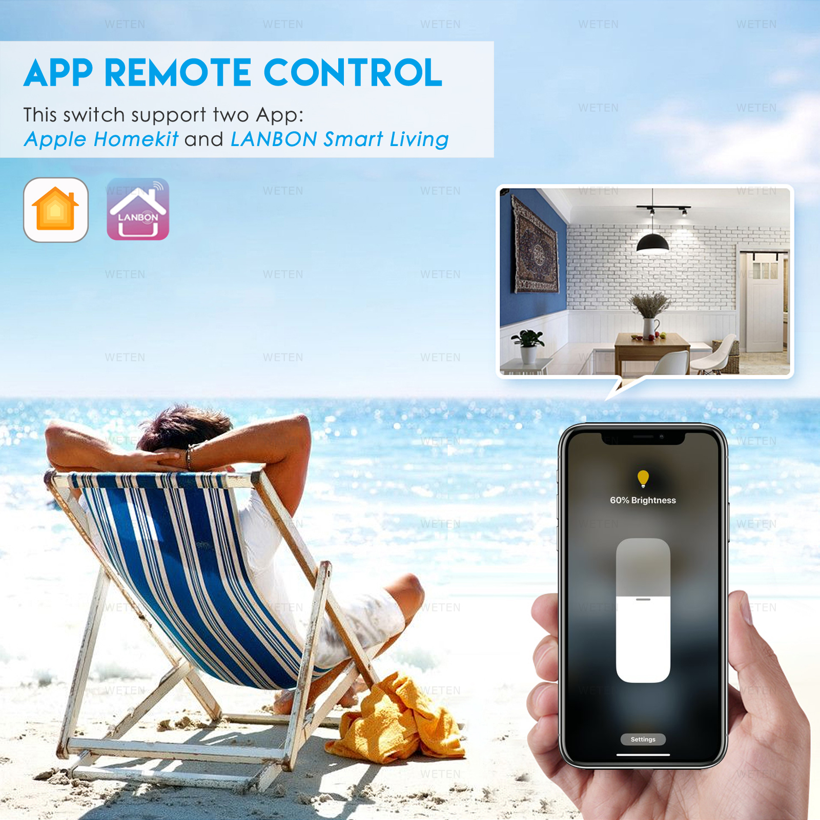 Smart Wifi Dimmer Switch Work  - Smart Home Apple avis et prix