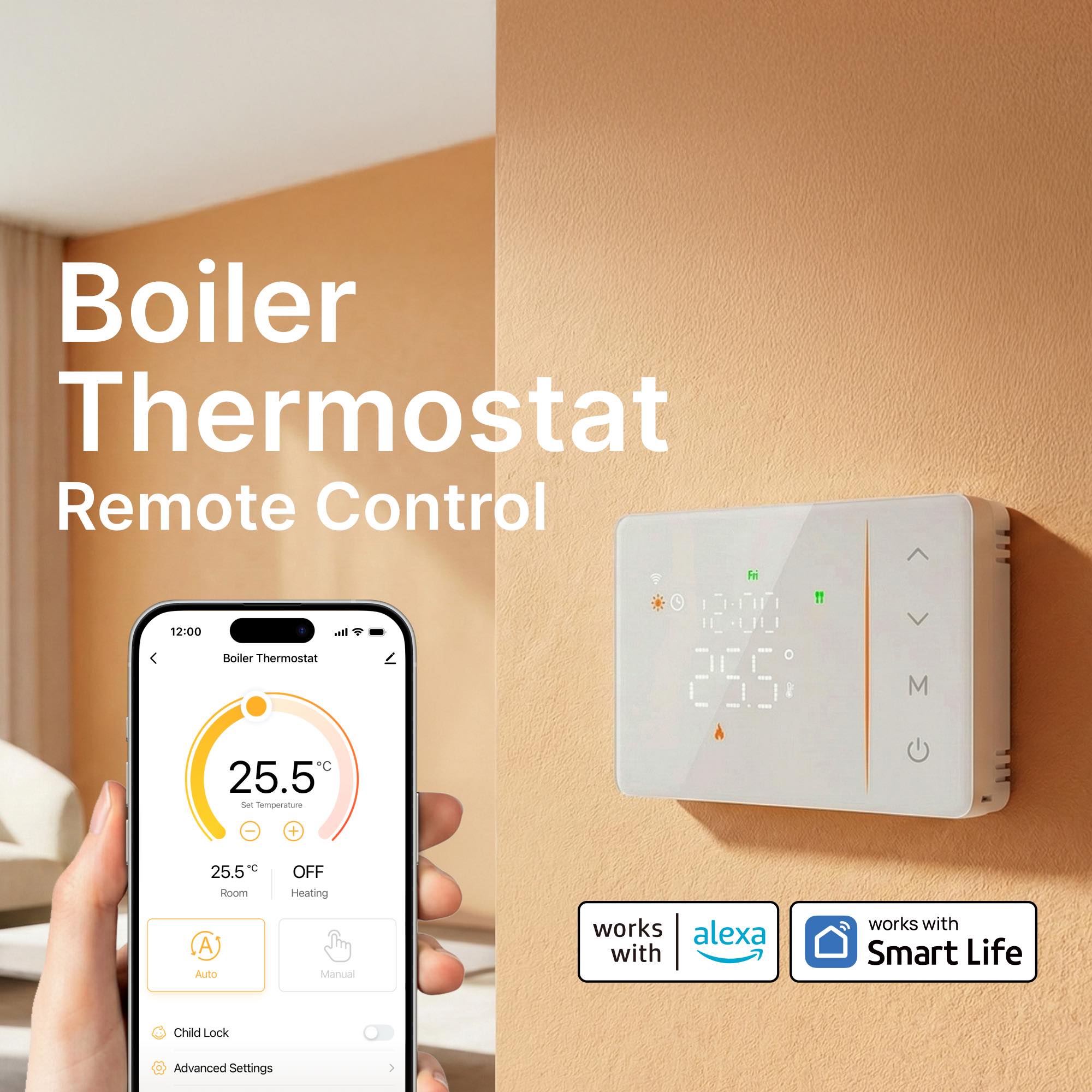 Tuya smart battery powered wif - Smart Home Thermostat avis et prix
