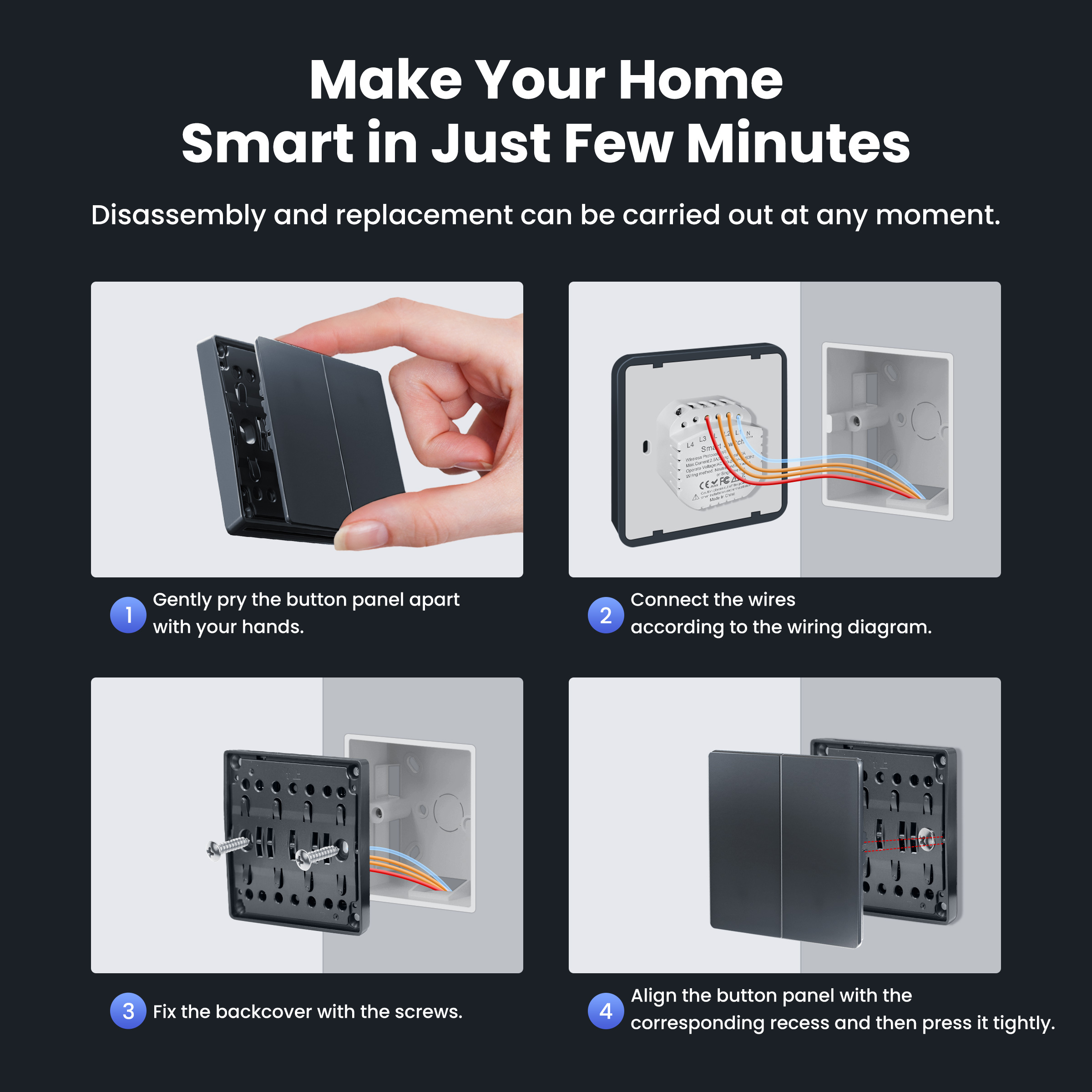GIRIER Smart Light Switch WiFi - Tuya Smart Switch avis et prix